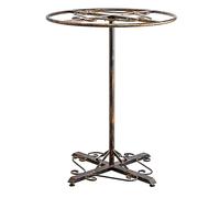 SnamicE Présentoir de Magasin de vêtements, étagère à vêtements du Sol au Plafond, en Fer forgé doré, Rond et Rotatif, pour la Maison, Marron - 60 cm,Brown-60cm