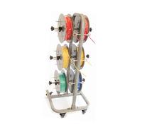 SnamicE Support de bobine de fil, cadre en acier soudé robuste, support de conduits d'affichage et de stockage pour usage électrique industriel et commercial, style 2