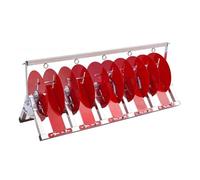 SnamicE Support de bobines de Fil, Distributeur de 2 à 5 bobines, Support de Bobine de câble, Acier Inoxydable pour enrouleurs de Cordes, enrouleurs de Cordon, 5 bobines,5 Reel