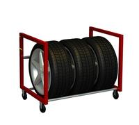 SnamicE Support de Rangement pour pneus, étagère de Rangement réglable, Chariot de Rangement Robuste pour pneus de Grande Taille/pneus d'été/pneus de Course/pneus d'hi,