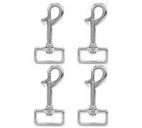 Snap Hook Spring Hook Swivel Backle Key Backle en Acier Inoxydable en Acier Inoxydable Boucle pour Colliers pour Animaux de Compagnie Brofices Kelechains 4pcs (L105 mm)