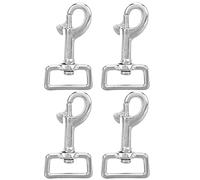 Snap Hook Spring Hook Swivel Backle Key Backle en Acier Inoxydable en Acier Inoxydable Boucle pour Colliers pour Animaux de Compagnie Brofices Kelechains 4pcs (L85 mm)