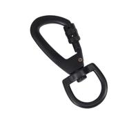 Snap Hooks, Heavy Duty Carabiner with Lock, Black Swivel Snap Clip, Secure Flag Clips, Eye Snaps for Camping, Hiking, Climbing, Outdoor Gear (2.87 x 1.14in)