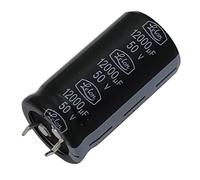 Snap-In Elko Condensateur 12000µF 50V | Condensateur électrolytique jusqu'à une température de 85°C | 25x45mm | 12000uF LS-123M1H-2545EGA Lelon
