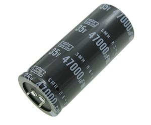 Snap-In Elko Condensateur 47000µF 35V | Condensateur électrolytique jusqu'à une température de 85°C | 35x80mm | 47000uF ESMH350VSN473MA80U United Chemi-Con