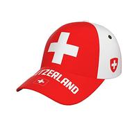 Snapback Hat Drapeau Suisse Cool Suisse Casquette De Baseball Sportive Golf Casquette Classique Chapeaux Randonnée pour Voyages, Running, Faire De La Pêche