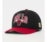 Mitchell & Ness Casquette de baseball Team Arch – Snapback Classic Red – Chicago Bulls (Noir/Rouge)