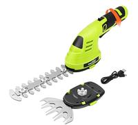 SnapFresh Mini Taille Haie sans Fil 8V Poignée Rotative Cisaille à Gazon avec Batterie 2 Lames CÂBLE USB-C Sculpte-Haies et Taille-Herbes de Jardin - Longueur de Lame: 151mm(Arbustes) / 98mm(Herbe)