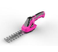 SnapFresh Taille Haie Batterie Electrique Mini Taille Herbes sans Fil avec Batterie 8V Cisaille Sculpte-Haies 2 en 1 et Chargeur Autonomie 60 Min Longueur de Lame 14 cm Arbustes 8 cm Herbe Rose