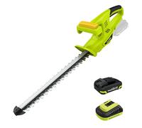 SnapFresh Taille-Haie sans Fil 20V, Longueur de Coupe 45 cm, Taille-Haie Batterie avec Lame Double Action Mn65 2800 SPM, Léger pour Haies, Arbustes et Jardin, Batterie 2,0Ah et Chargeur Inclus