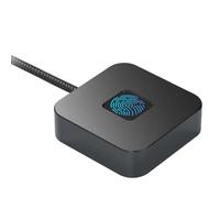 Snaply Lecteur d'empreintes digitales Windows Hello hub de Connexion Tactile USB-a en Alliage de Zinc (Noir)