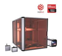 Snapmaker Artisan 3 en 1 3D Imprimante avec Laser 10W et CNC 200W,Double Extrusion,Grande Taille d'impression 400x400x400mm,Rails linéaires, Design Tout en métal, écran Tactile 7″