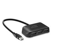 Snappy Evo USB Hub, 4-Port, USB 2.0, Passive, Black