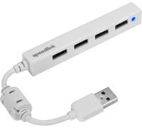 Snappy Slim Usb Hub, 4-Port, Usb 2.0, Passif, Blanc[Z1340]