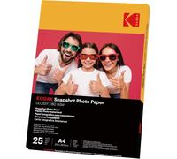 Snapshot Photo Paper - Instant Photo Papers, Glossy Finish, Pack Of 25 Sheets Of Photo Paper, A4 Size (21 X 29.7 Cm), 180 Gsm, Compatible With Inkjet Printers