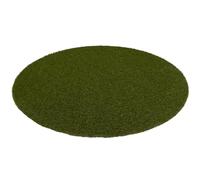 Snapstyle Chelsea - Tapis Type Luxe Gazon Artificiel Rond - pour Jardin, Terrasse, Balcon - Vert - 3 Tailles Disponibles