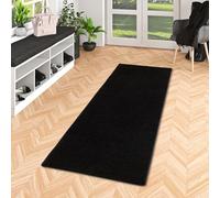 Snapstyle Cottage - Tapis Long Couloir - Tapis à Poils Longs - Noir - 9 Tailles