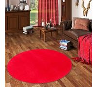 Snapstyle Joy - Tapis en Velours - Rond - Rouge - 4 Tailles Disponibles