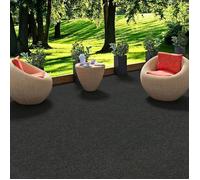 Snapstyle - Kingston - tapis type gazon artificiel - pour jardin, terrasse, balcon - anthracite - 200x400 cm