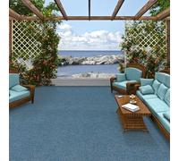 Snapstyle Kingston - Tapis Type Gazon Artificiel - pour Jardin, terrasse, Balcon - Bleu