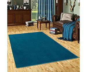 Snapstyle Luna - Tapis Velours à Poils Longs - Pétrole - 17 Tailles