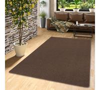 Snapstyle Strong - Tapis Boucle tissé de qualité Velours - Brun foncé 17 Tailles Disponibles, Taille:160x240 cm