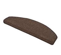 Snapstyle Strong - Trend Boucles Tapis Marche escalier - Marron (Semi-Circulaire) - Simple ou par Lot de 15
