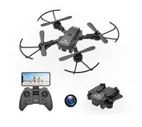 SnaptaIn A10 Mini drone pliable avec caméra HD 1080p FPV WiFi RC Quadcopter avec commande vocale, contrôle de geste, vol de trajectoire, vol circulaire, rotation haute vitesse, rotation 3D,