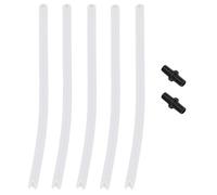 Snapworld-Kaffee Tuyau à lait + kit de raccords compatibles avec Saeco Tchibo Cafissimo Latte pour réservoir à lait, carafe ad : Ø 6,00 mm | ID : Ø 3,00 mm (5 x 18,5 cm avec protection d'aspiration +