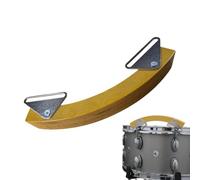 Snare Drum Rim Wood Block, Arched Shape Side-Striking Percussion Block | Crisp Tone, Wood Block Instrument with Metal Mounting Bracket for Studio, Rehearsal and Stage