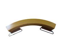 Snare Drum Rim Wood Block - Solid Maple Rimshot Block | Percussion Accessor | Arched Wooden Side-Strike Block, Metal Mounting Bracket Included, Crisp Tone, for Recording Studio & Live Stage
