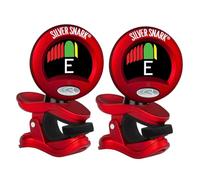 Snark Lot de 2 accordeurs à clipser pour tous les instruments Rouge et argenté