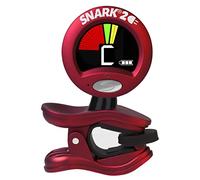Snark SN2RE Accordeur rechargeable à clipser pour tous les instruments - Rouge | Chargement USB, écran extra lumineux, écran rotatif à 360°, accordage de haute précision | Chiffon de nettoyage et étui