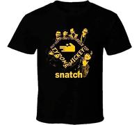 Snatch Movie Funny Summer Short Sleeve Cotton T Shirt Men Tops Tee Manches Courtes(3X-Large)