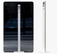 Snaweo Cendrier Sur Pied, Cendrier Exterieur, Cendriers De Terrasse, En Acier Inoxydable, Amovible, For Terrasses, Bureaux, Restaurants Et Zones À Fort Trafic(Wit)