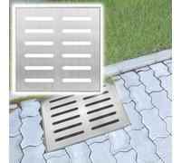 Snaweo Couvercle De Réservoir De Regard, Couvercle De Drain Encastré, Couvercles Et Cadre De Trou De Sol De Douche For Sous-sol, Grille De Drainage En Acier Inoxydable For Puisard(40x40x3cm/16x16x1.18