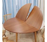 Snaweo Grand Plateau de Table Rond Pliable, Rallonge de Plateau de Table, Plateaus de Tables en Bois sans Pieds, Tables de Remplacement Temporaire for Bureau(Color4,140cm/55.12in)