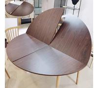 Snaweo Grand Plateau de Table Rond Pliable, Rallonge de Plateau de Table, Plateaus de Tables en Bois sans Pieds, Tables de Remplacement Temporaire for Bureau(Color1,160cm/63in)