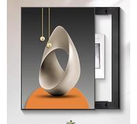 Snaweo Peinture Décorative pour Boîtier de Compteur Électrique, Cache-boîte À Fusibles avec Porte Coulissante Gauche, Décoration Murale, pour Bureau À Domicile(Color 18,50x60cm/19.7x23.6in)