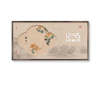 Snaweo Peinture Décorative pour Coffret de Compteur Mural, Couvercle de Disjoncteur Amovible avec Horloge Silencieuse, Dissimule Le Tableau pour Domestique(Color 1,39x20in/100x50cm)