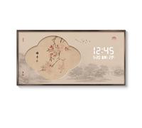 Snaweo Peinture Décorative pour Coffret de Compteur Mural, Couvercle de Disjoncteur Amovible avec Horloge Silencieuse, Dissimule Le Tableau pour Domestique(Color 4,31x16in/80x40cm)