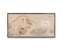 Snaweo Peinture Décorative pour Coffret de Compteur Mural, Couvercle de Disjoncteur Amovible avec Horloge Silencieuse, Dissimule Le Tableau pour Domestique(Color 3,35x18in/90x45cm)