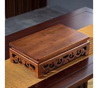 Snaweo Table D'autel, Table de Sanctuaire, Petites Tables D'autel de Méditation en Bambou, Tables de Méditation Rectangulaires, Banc de Prière À Domicile, for Prières(40cm/15.74in)