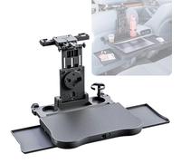 Snaweo Table Pliante, Plateau De Service Extensible for Ordinateur Portable, avec Porte-téléphone/Tablette/gobelet, for Voyage, Repas, Travail, Passager Arrière