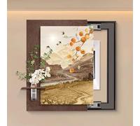 Snaweo Tableau Décoratif pour Boîtier de Compteur Électrique avec Vase, Cache-plaques de Disjoncteurs, Motif Floral Coloré, Idéal pour Entrée, Hall Ou Meuble(Color 5,22x26in/55x65cm)