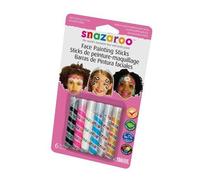 Snazaroo - 49601 - Maquillage - Set De 6 Sticks De Peinture Pour Visage - Filles