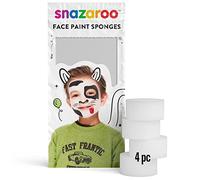 Snazaroo - Éponges Circulaires Haute Densité à Pores Fins Pour Peinture Pour le Visage et Le Corps - Lot de 4 - Facile à Utiliser et à Nettoyer