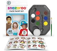 Snazaroo Kit de maquillage pour fille - Palette de maquillage avec pinceau, éponge et instructions (français non garanti) - 8 couleurs