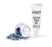 Snazaroo Kit de paillettes bio Bleu océan 5 g + gel fixant pour le visage, le corps et les travaux manuels