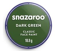 Snazaroo - Peinture Pour Visage et le Corps, Maquillage Pour Visage et Déguisement, Pour Enfants et Adults,Fard 18 ML, Couleur Vert Fonce
